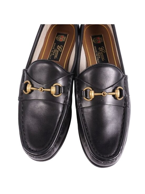 Gucci Loafers Moccasins Horsebit Leather Shoes display picture 3